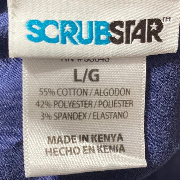 Scrub Star navy blue boot cut scrub pants - large - Picture 8 of 8